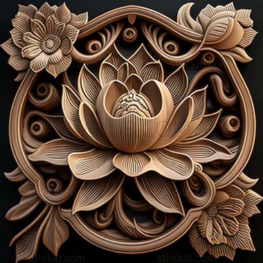 3D model lotus (STL)